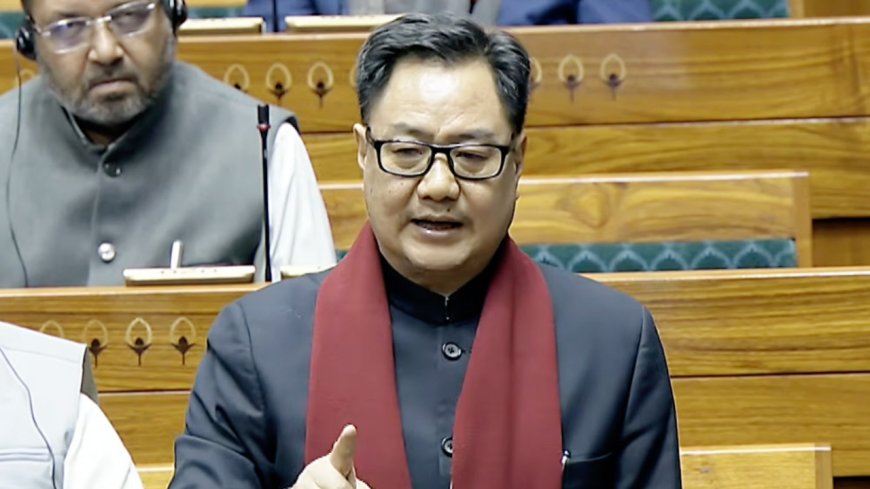 '20-25 Congress MPs entered Lok Sabha Speaker's chamber, abused him': Kiren Rijiju's big charge