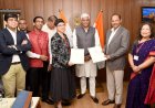Union Minister Gajendra Singh Shekhawat witnessing the Exchange of MoUs between Ministry of Culture and YouTube