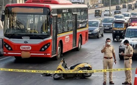 Priest on scooter killed by BEST e-bus on SCLR in Mumbai’s Kurla