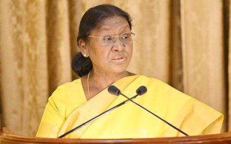 President of India, Smt Droupadi Murmu addressing the officers of Central Power Engineering Service (CPES) and Indian Economic Service (IES)