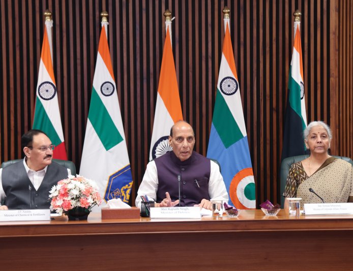Union Minister for Defence, Shri Rajnath Singh chaired the first meeting of the Informal Group of Ministers (IGoM) set-up to monitor the evolving situation in West Asia