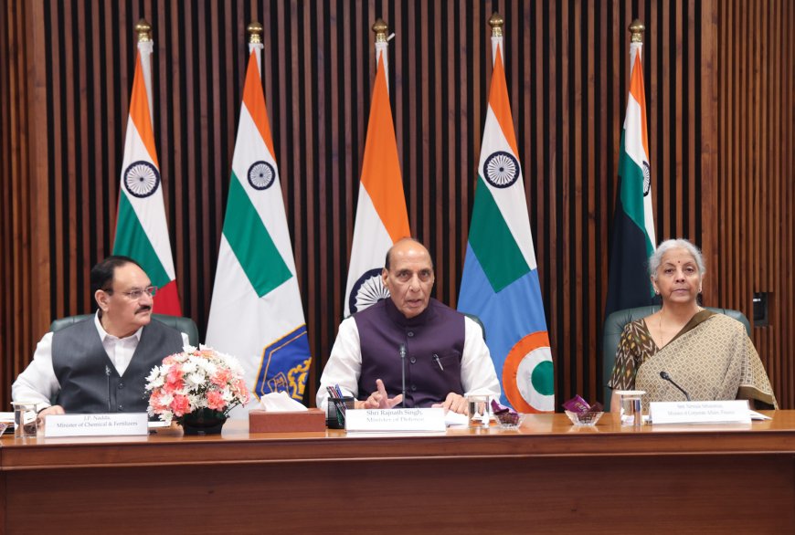 Union Minister for Defence, Shri Rajnath Singh chaired the first meeting of the Informal Group of Ministers (IGoM) set-up to monitor the evolving situation in West Asia