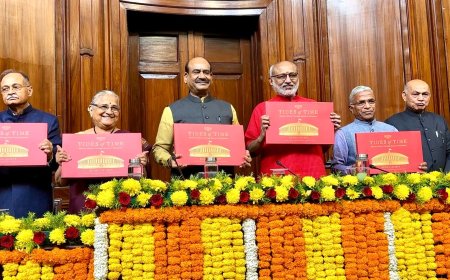 COFFEE TABLE BOOK “TIDES OF TIME: BHARAT’S HISTORY THROUGH MURALS IN PARLIAMENT” BY SMT. SUDHA MURTHY