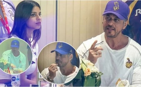 Fans catch SRK and Suhana having Makhana during match - Video