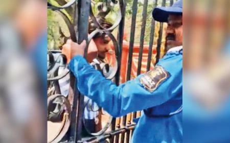 Locked up for 'Viksit Bharat' event, claim DU students