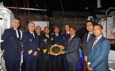 INS SUDARSHINI DEPARTS CASABLANCA, MOROCCO