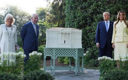 Watch: Trump, Melania host King Charles, Camilla in Washington, showcase beehives in White House garden