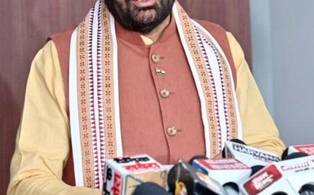 Chief Minister addresses media at Haryana Bhawan in New Delhi