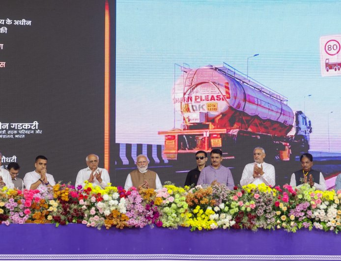 PM lays the foundation stone, inaugurates and dedicates to the nation various projects, in Vav-Tharad, Gujarat