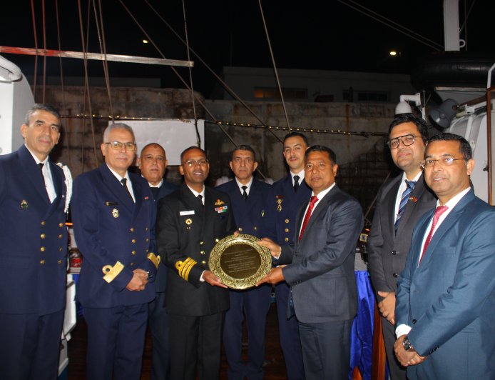 INS SUDARSHINI DEPARTS CASABLANCA, MOROCCO
