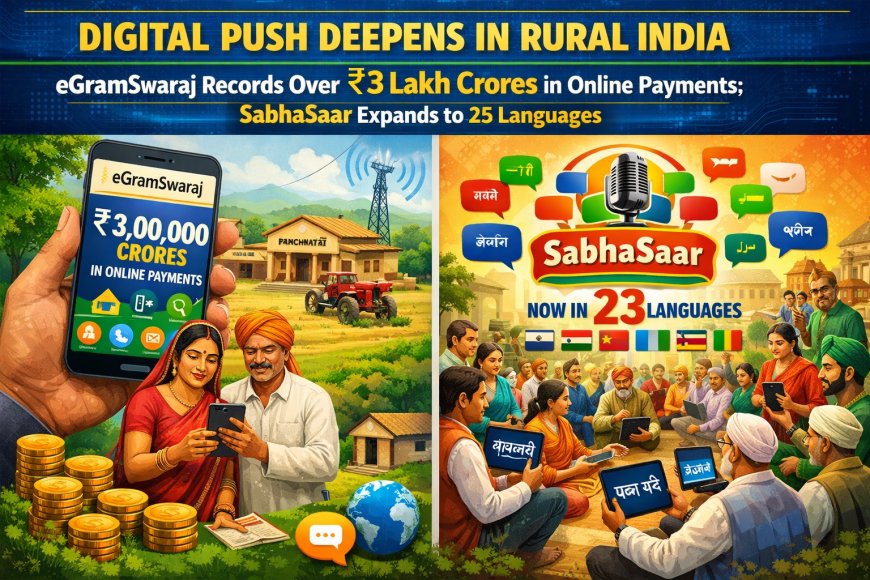 E-GramSwaraj Records Over ₹3 Lakh Crores in Online Payments