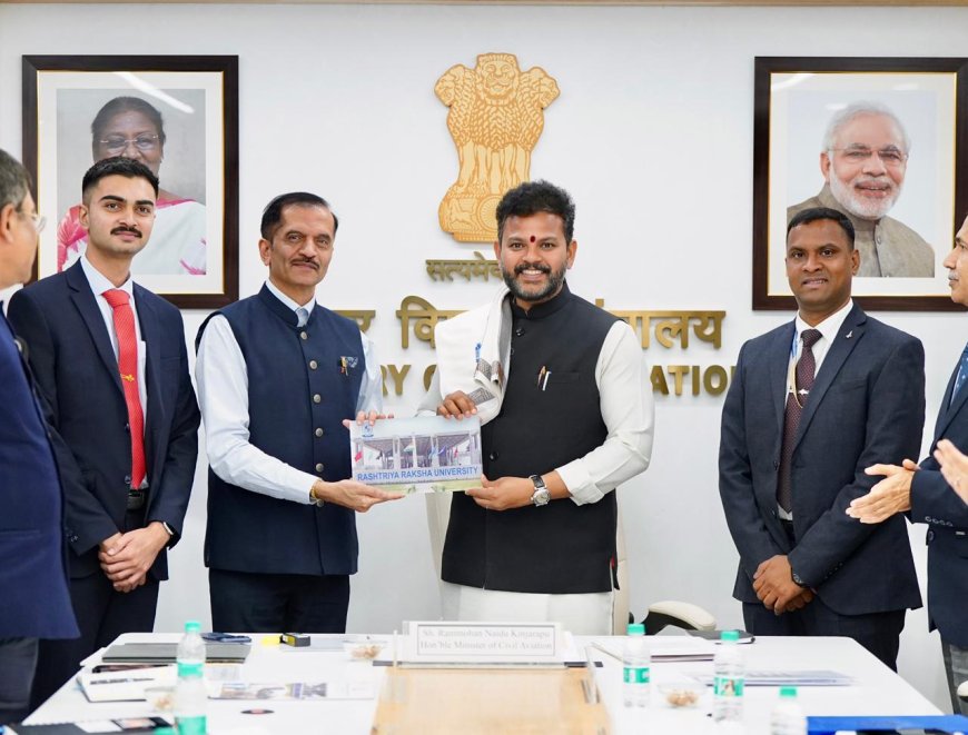 Civil Aviation Minister Ram Mohan Naidu oversees BCAS–RRU MoU to Advance Atmanirbharta in Aviation Security