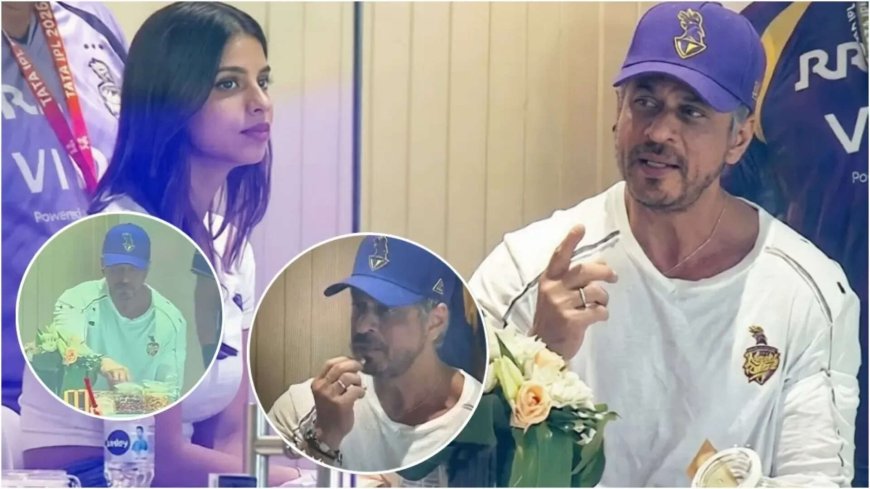 Fans catch SRK and Suhana having Makhana during match - Video
