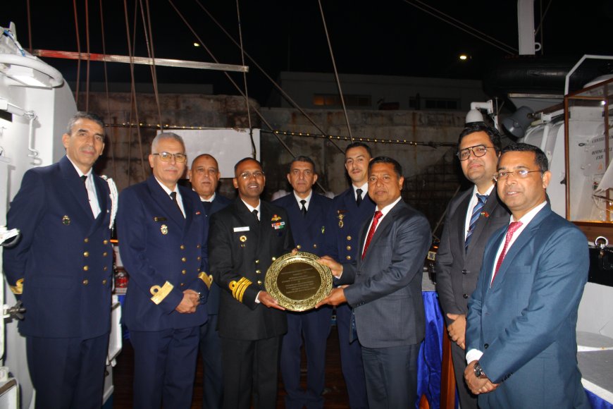 INS SUDARSHINI DEPARTS CASABLANCA, MOROCCO