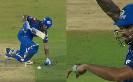 Tilak Varma's Rs 28,000 watch falls off after shot goes wrong - viral video