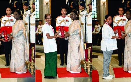 President of India, Smt. Droupadi Murmu presents the National Florence Nightingale Awards 2026 to Nursing Personnel at Rashtrapati Bhavan