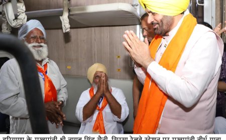 CM Saini Flags Off Pilgrimage Train to Nanded Sahib