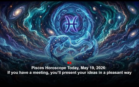 Daily Pisces Horoscope: May 19, 2026 forecast highlights gentle love; savings and light meals advised