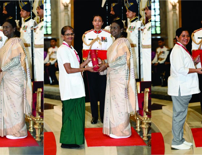 President of India, Smt. Droupadi Murmu presents the National Florence Nightingale Awards 2026 to Nursing Personnel at Rashtrapati Bhavan